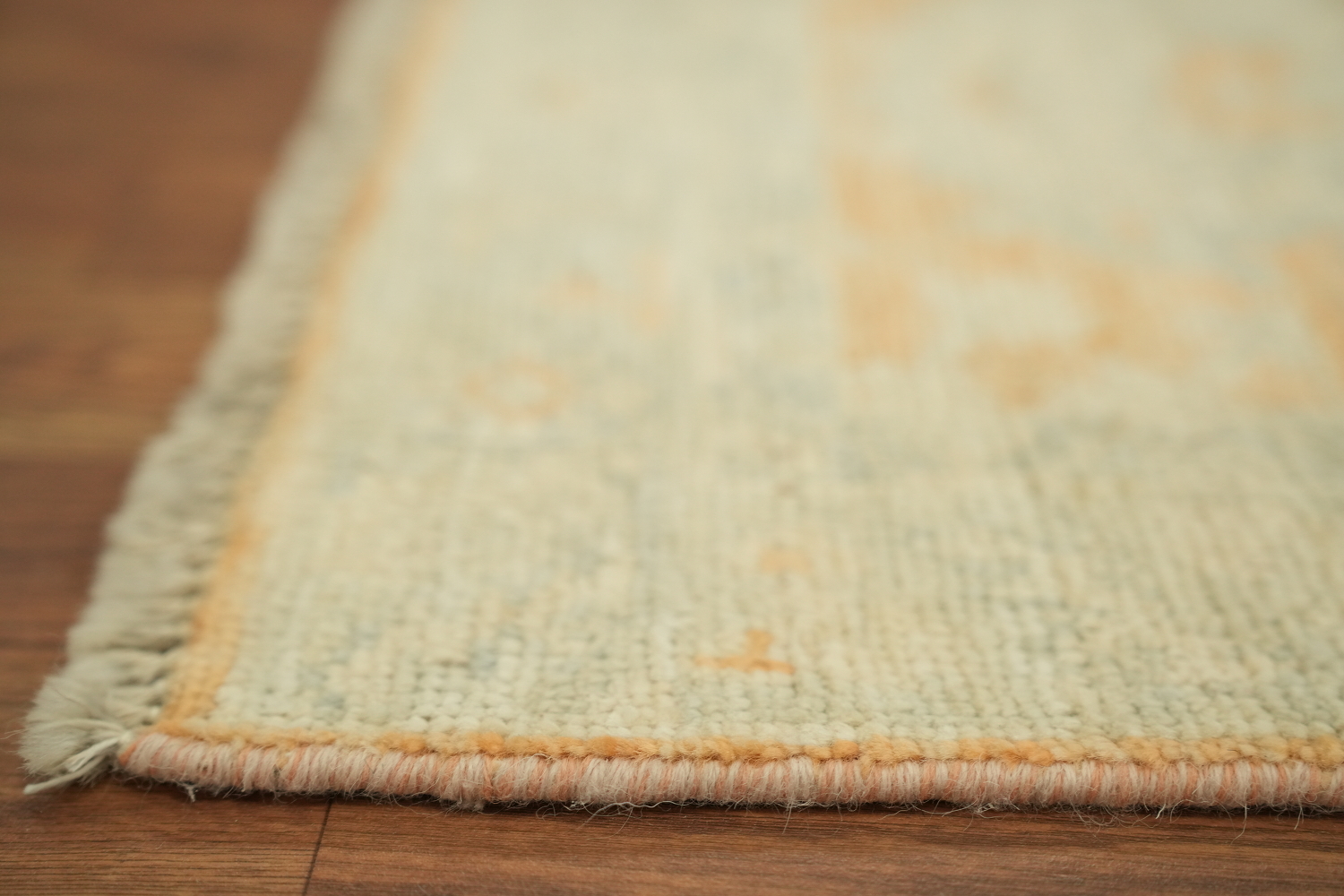 Vegetable Dye Oushak Turkish Accent Rug 2x4