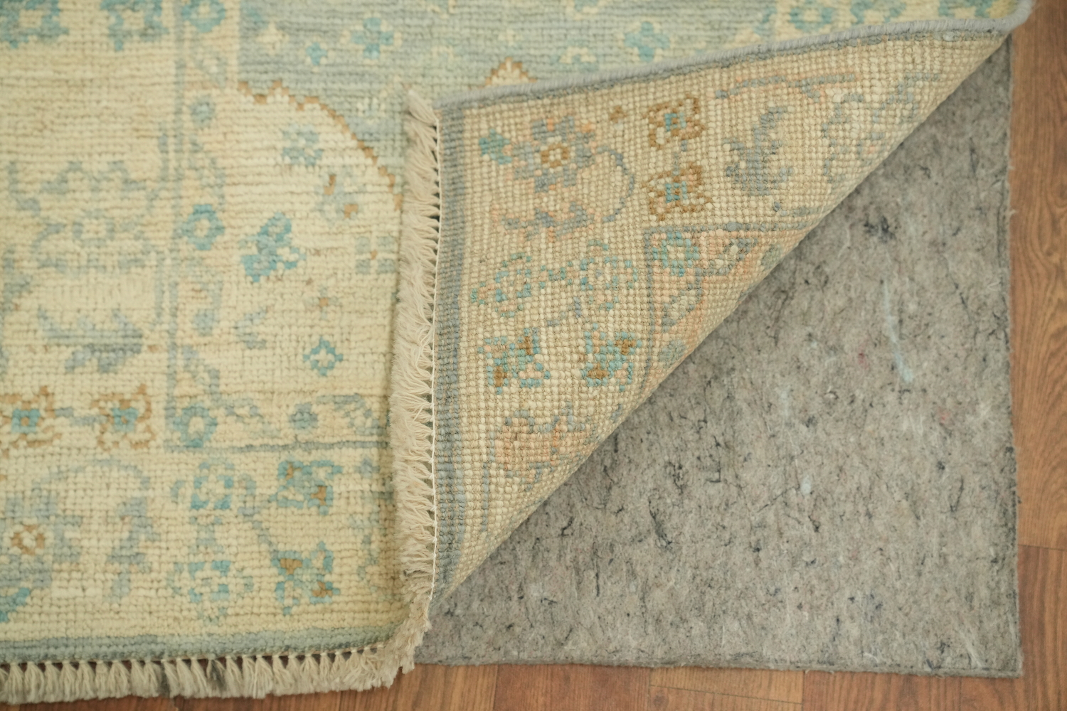 Muted Color Oushak Vegetable Dye Accent Rug 2x4