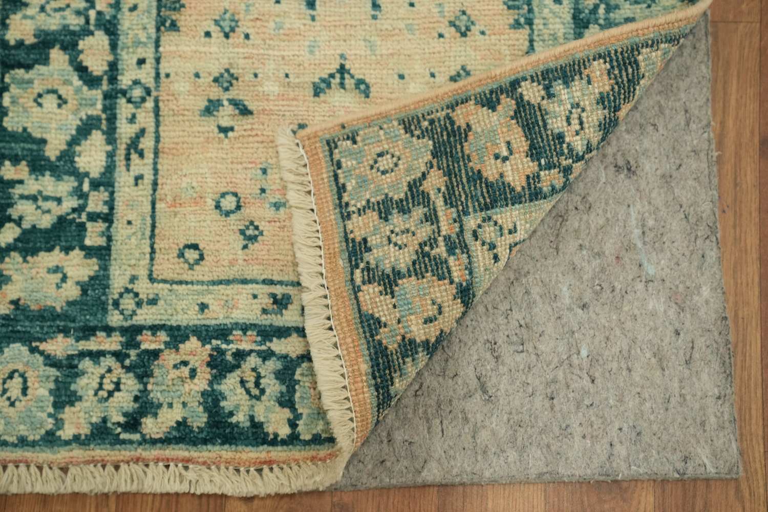 Vegetable Dye Oushak Turkish Accent Rug 2x4