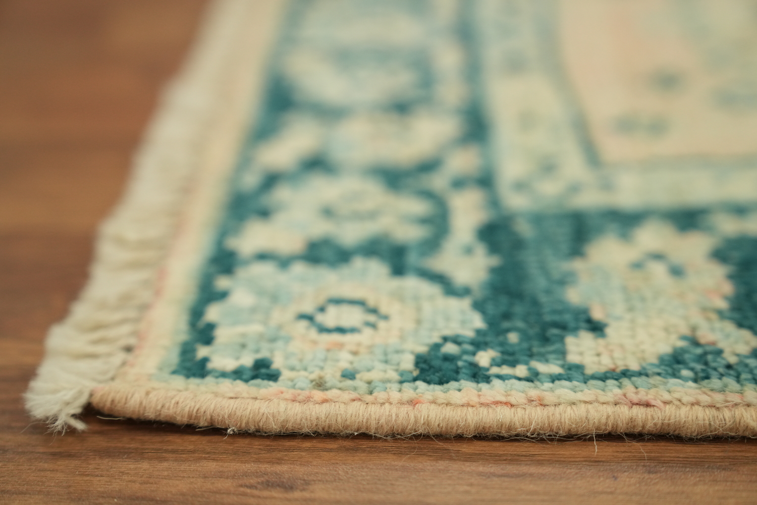 Vegetable Dye Oushak Turkish Accent Rug 2x4