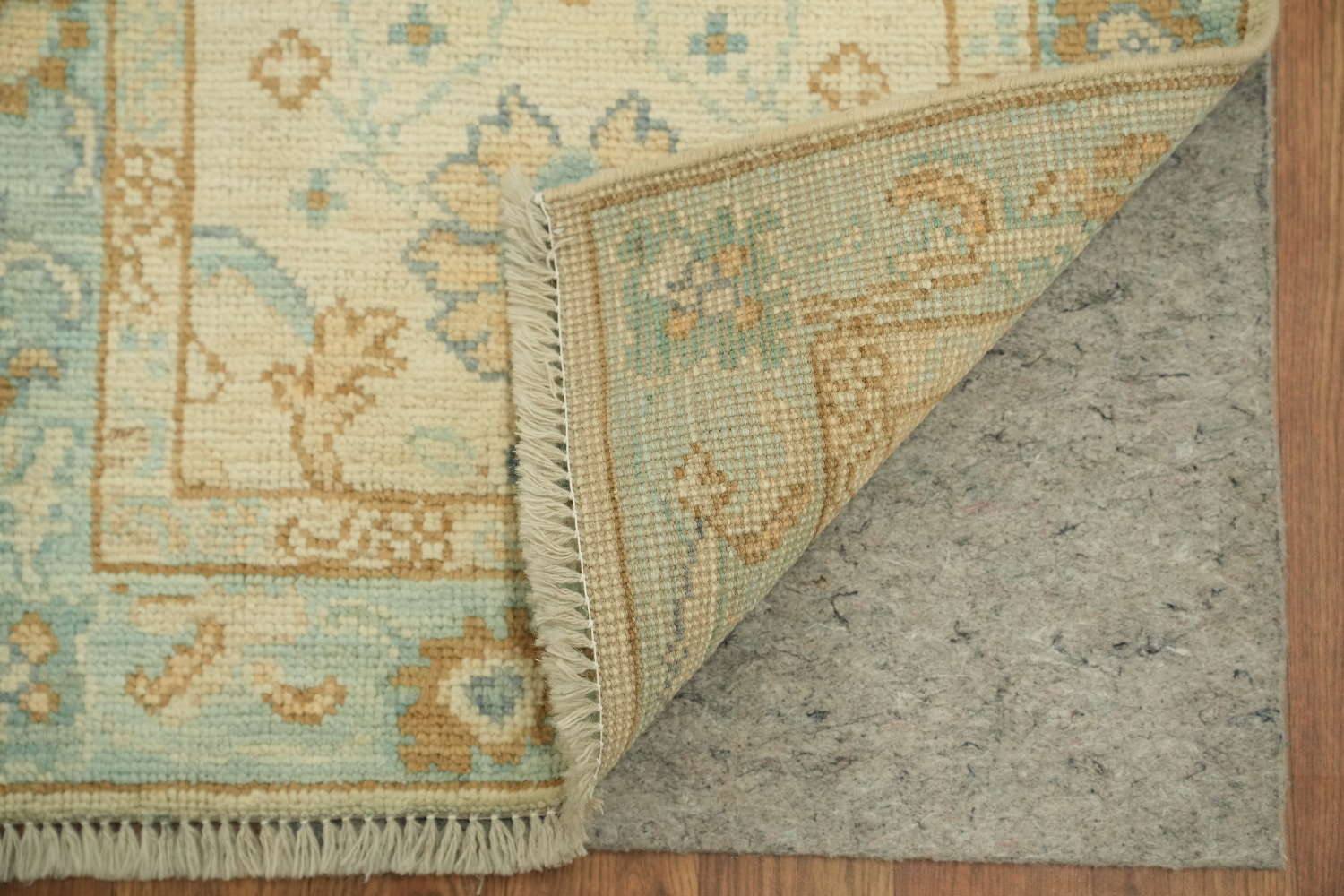 Vegetable Dye Oushak Turkish Accent Rug 2x4