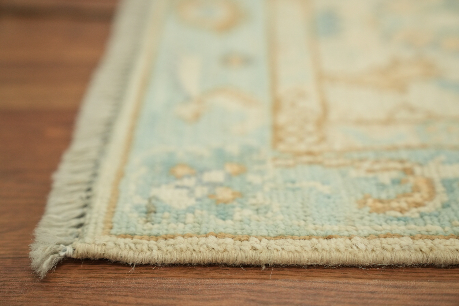 Vegetable Dye Oushak Turkish Accent Rug 2x4