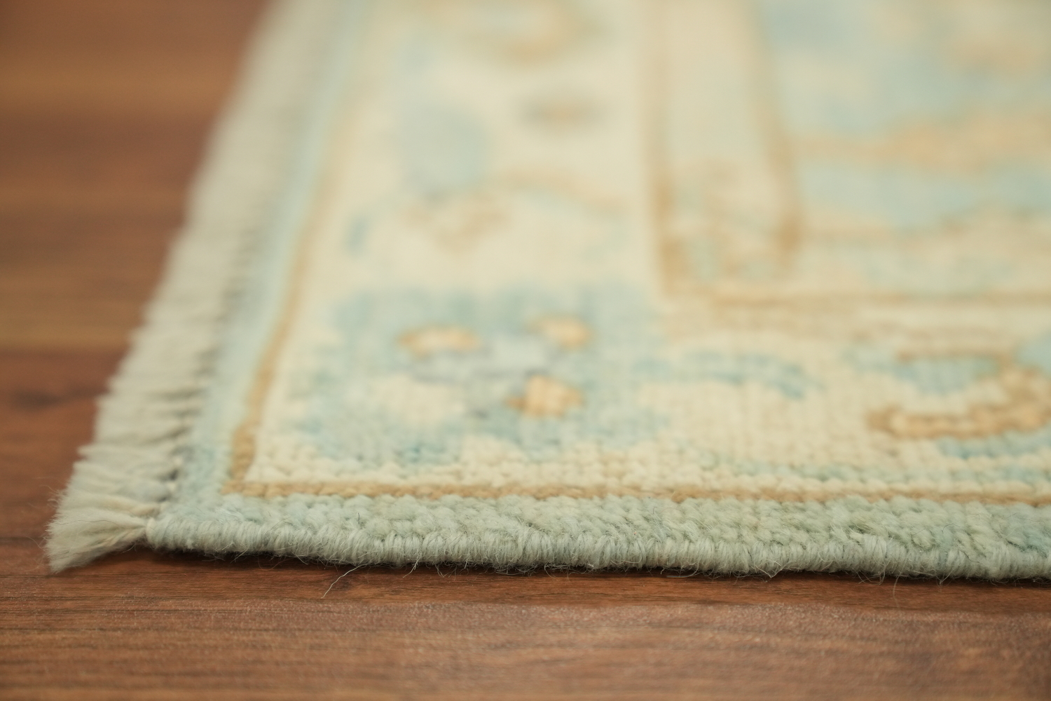 Vegetable Dye Oushak Turkish Accent Rug 2x4