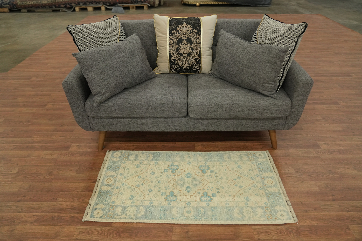 Vegetable Dye Oushak Oriental Accent Rug 2x4
