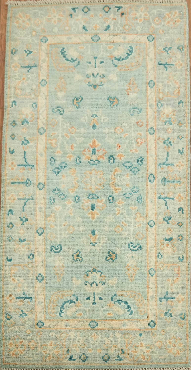 Vegetable Dye Oushak Oriental Accent Rug 2x4
