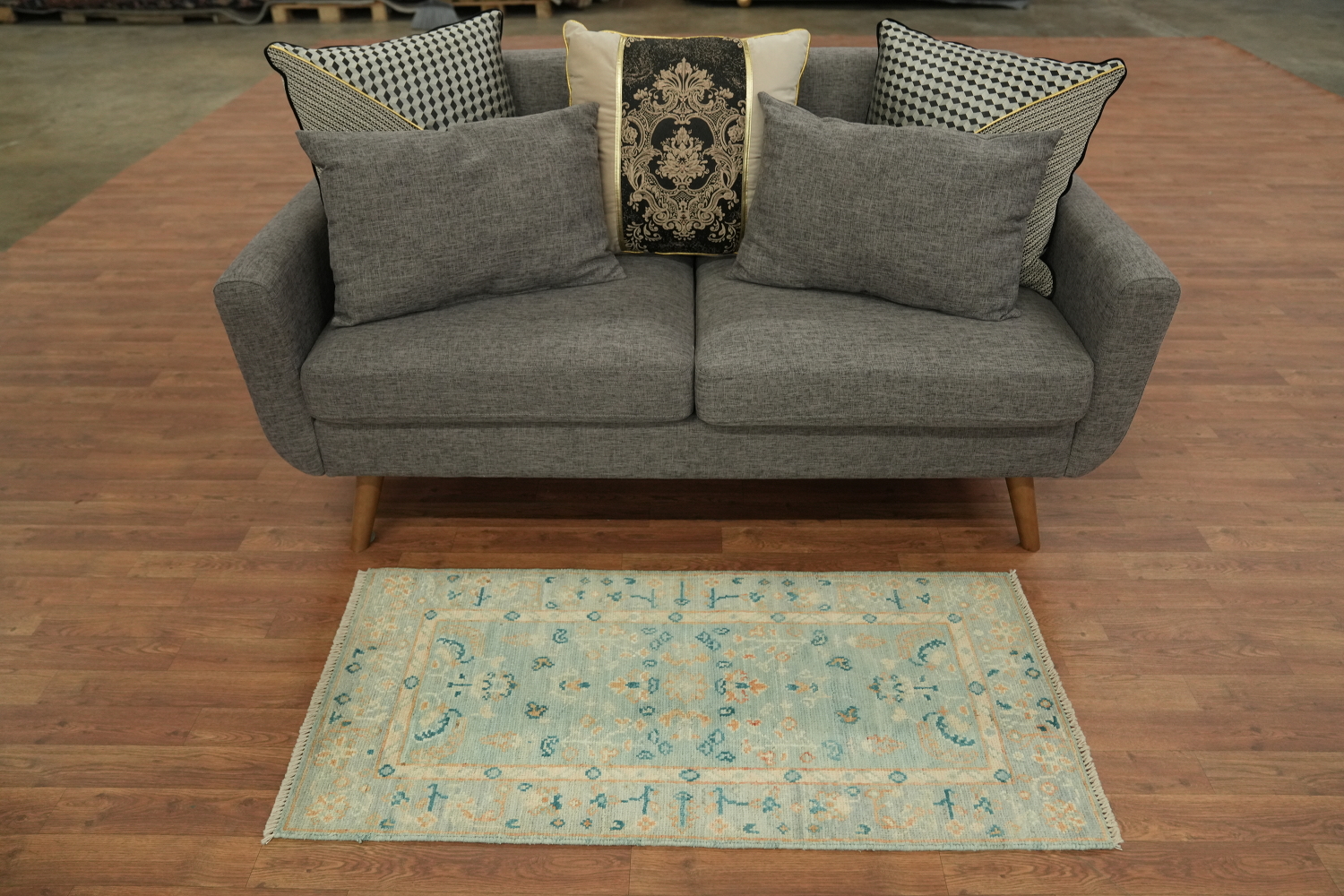 Vegetable Dye Oushak Oriental Accent Rug 2x4