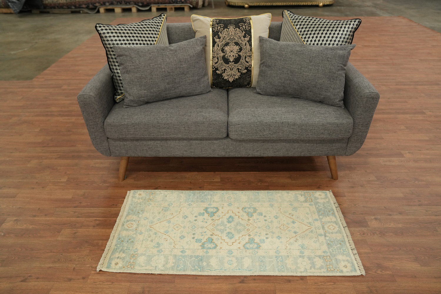 Vegetable Dye Oushak Oriental Accent Rug 2x4