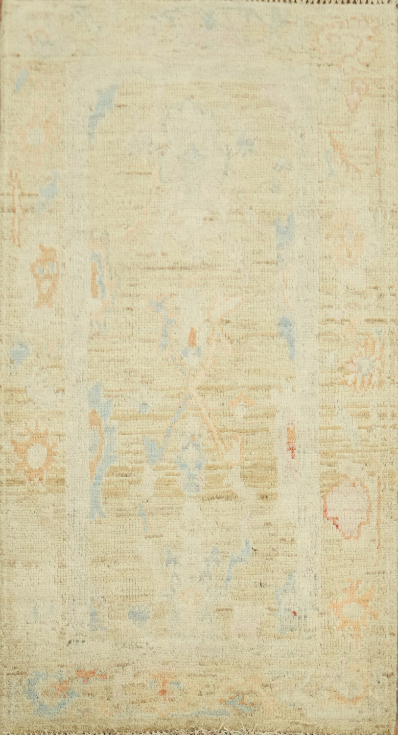 Vegetable Dye Oushak Oriental Foyer Rug 2x4
