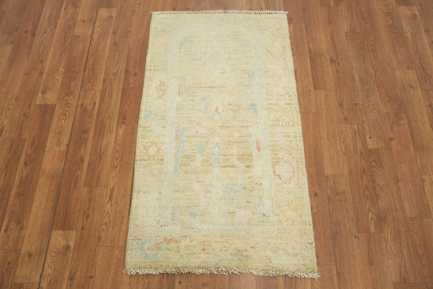 Vegetable Dye Oushak Oriental Foyer Rug 2x4