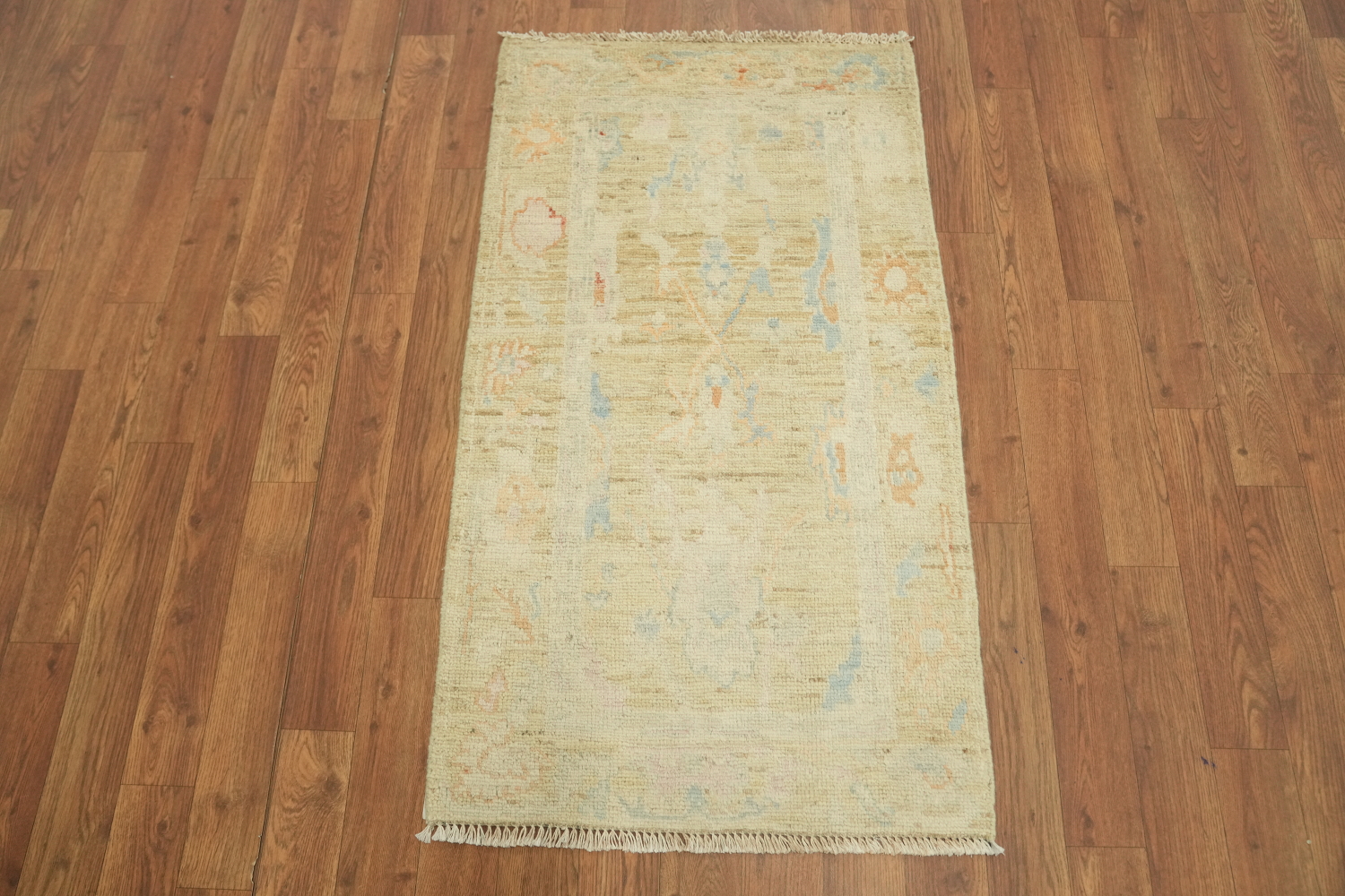 Vegetable Dye Oushak Oriental Foyer Rug 2x4