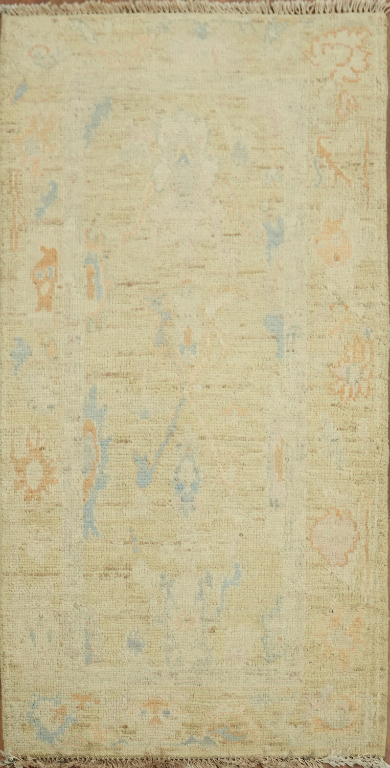 Oushak Vegetable Dye Oriental Accent Rug 2x4