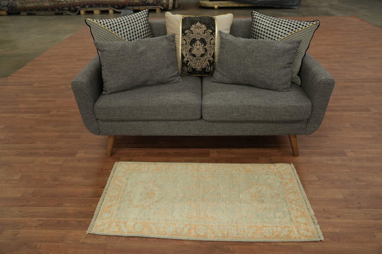 Vegetable Dye Oushak Oriental Accent Rug 2x4