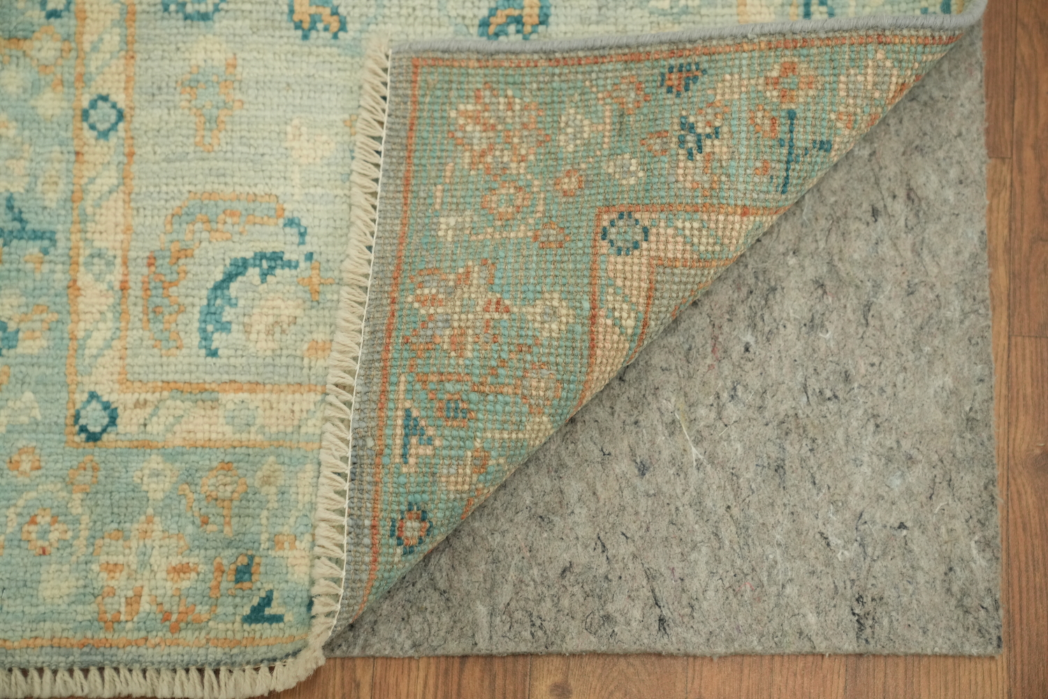 Blue Oushak Oriental Vegetable Dye Accent Rug 2x4