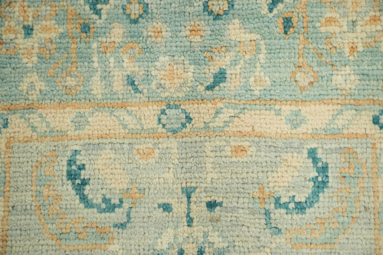 Blue Oushak Oriental Vegetable Dye Accent Rug 2x4