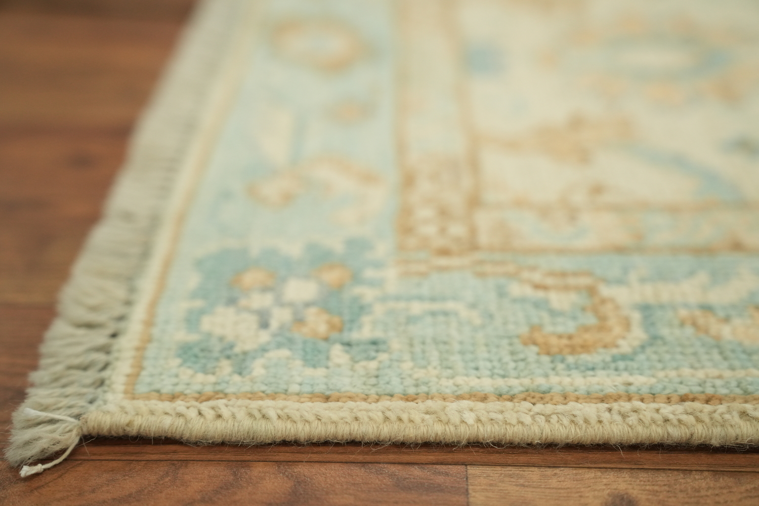 Vegetable Dye Oushak Turkish Accent Rug 2x4