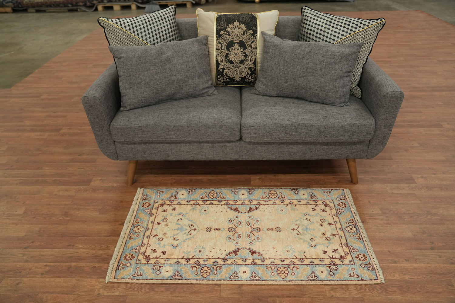 Vegetable Dye Oushak Oriental Accent Rug 2x4