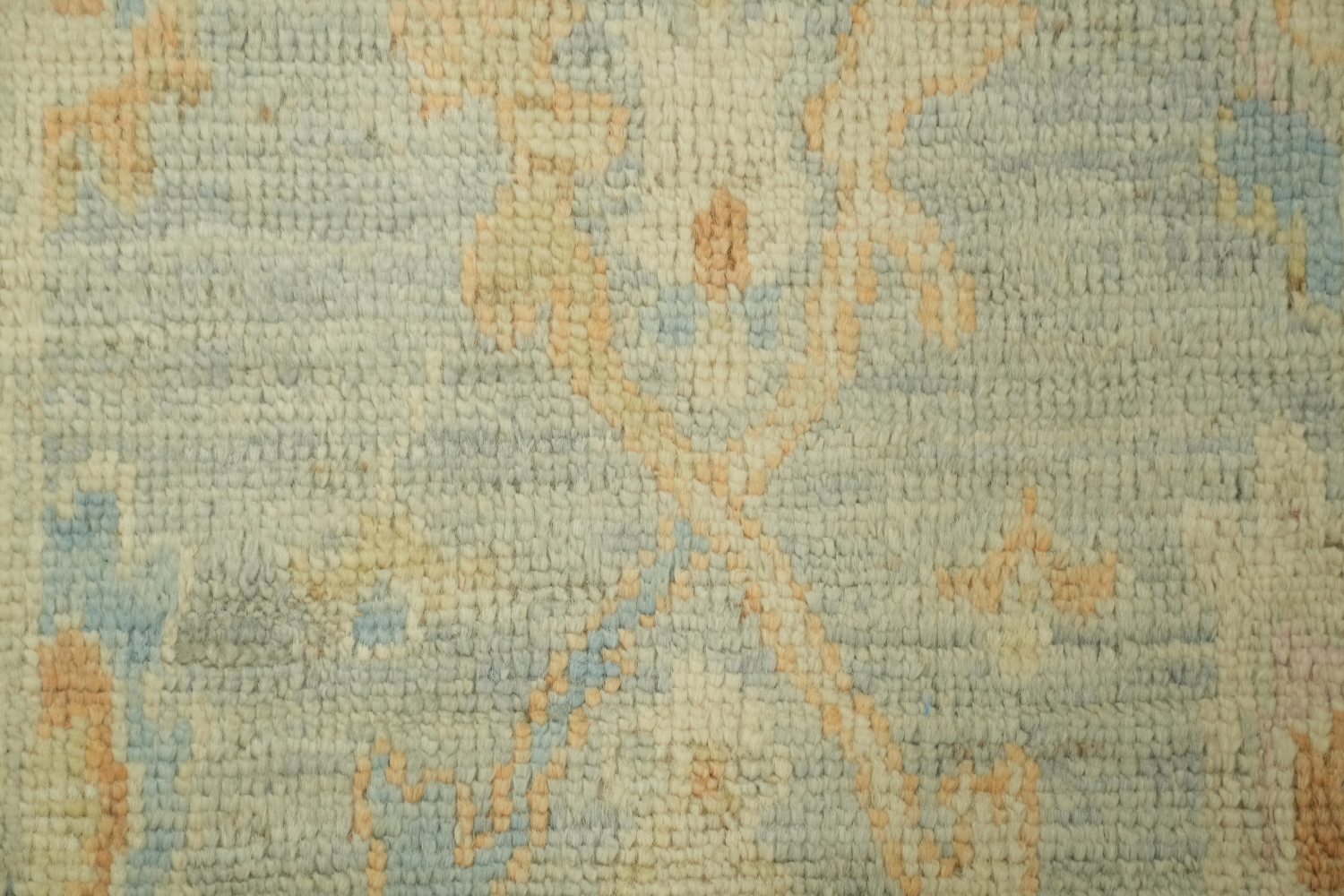 Vegetable Dye Oushak Turkish Foyer Rug 2x4