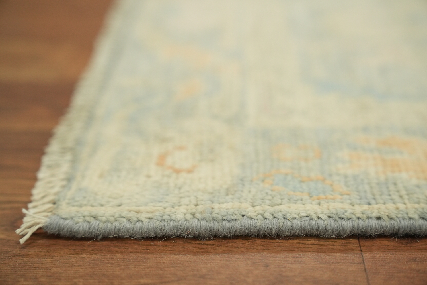 Vegetable Dye Oushak Turkish Foyer Rug 2x4
