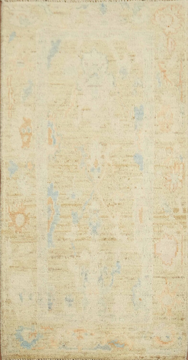 Vegetable Dye Oushak Oriental Turkish Accent Rug 2x4