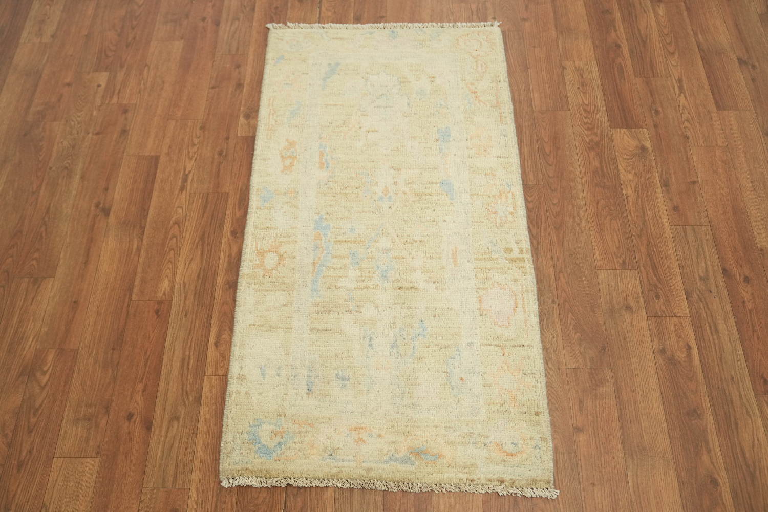 Vegetable Dye Oushak Oriental Turkish Accent Rug 2x4