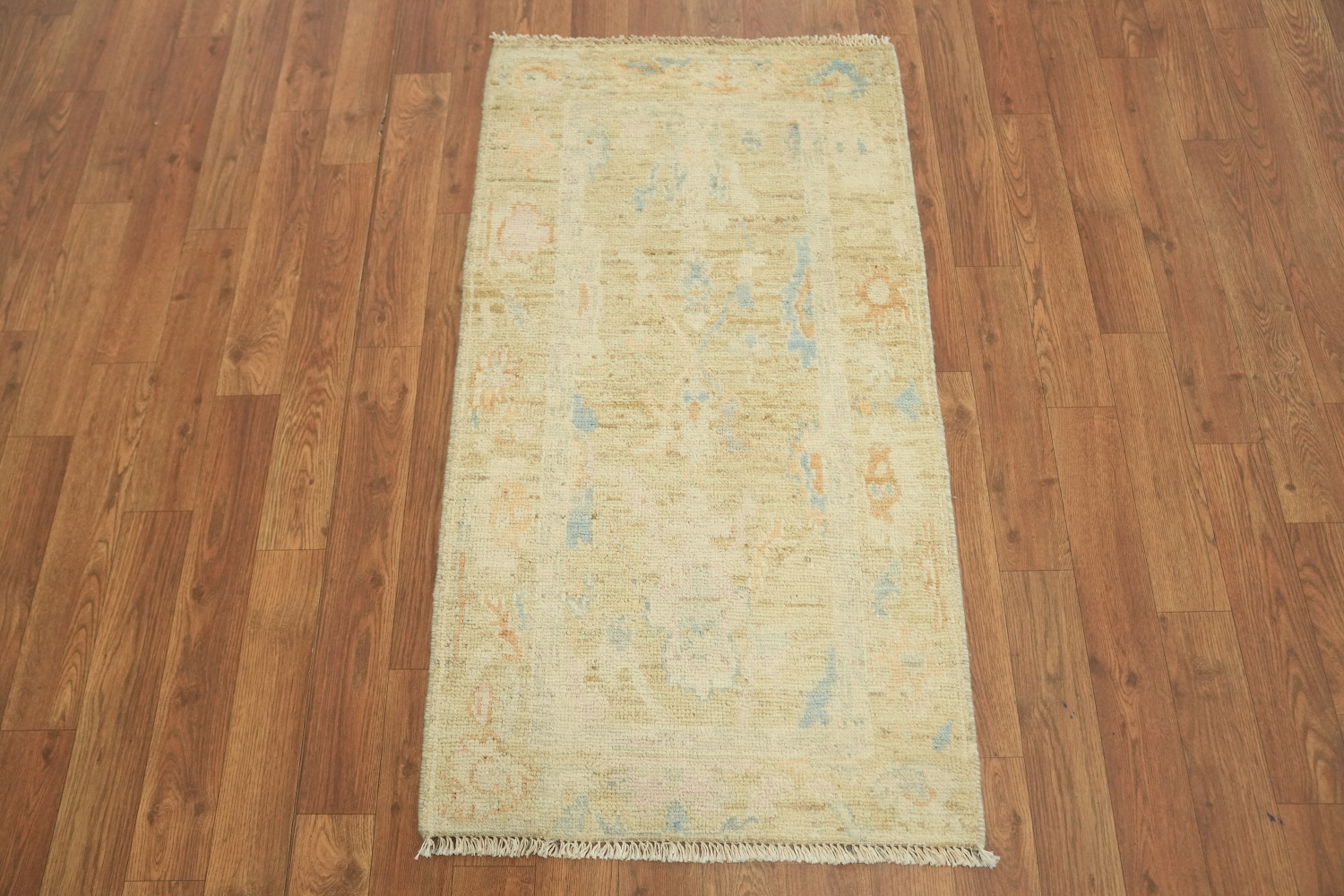 Vegetable Dye Oushak Oriental Turkish Accent Rug 2x4