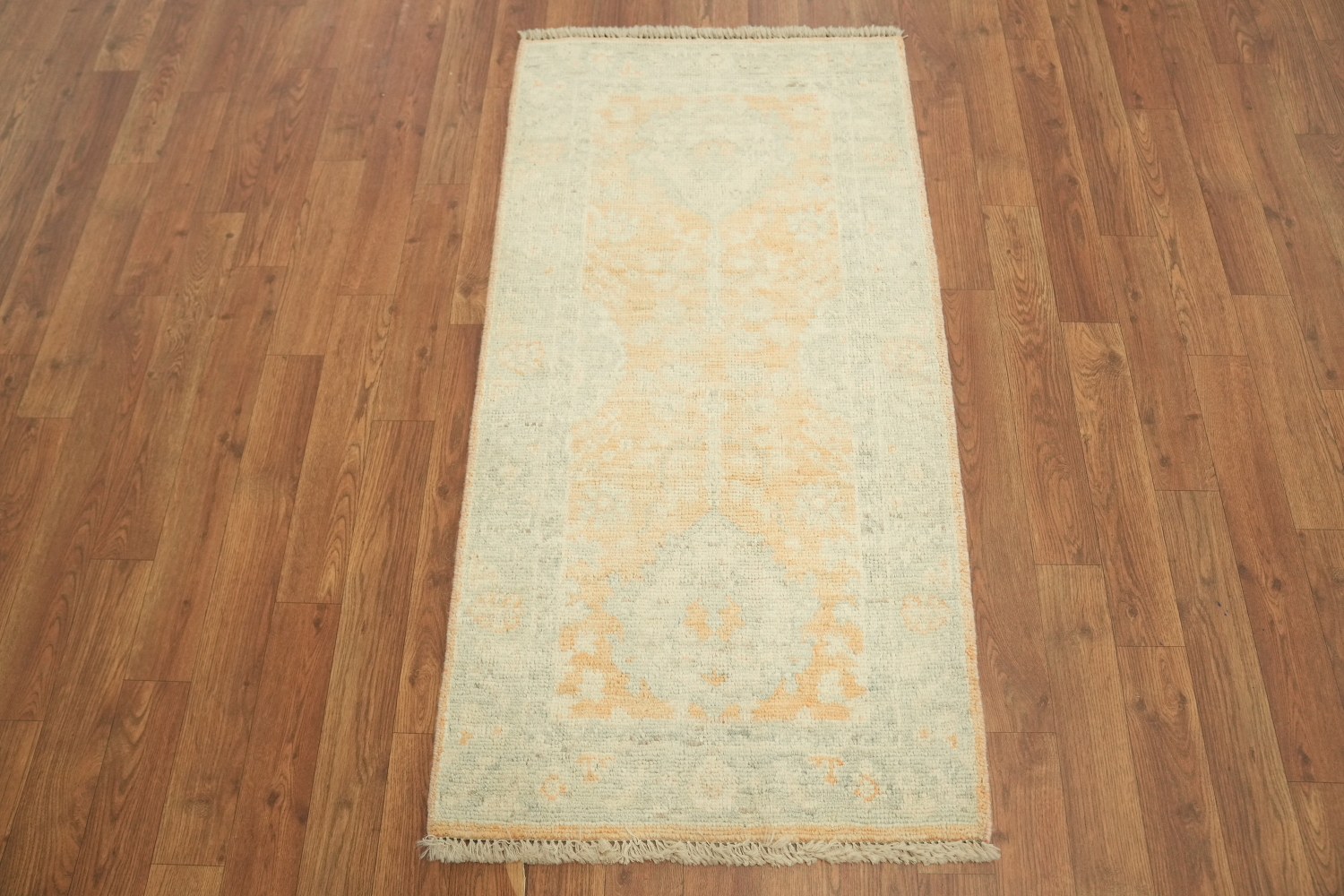 Vegetable Dye Oushak Accent Turkish Rug 2x4