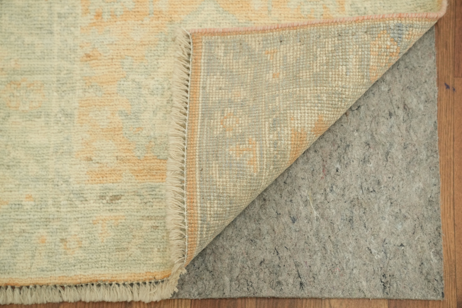 Vegetable Dye Oushak Accent Turkish Rug 2x4