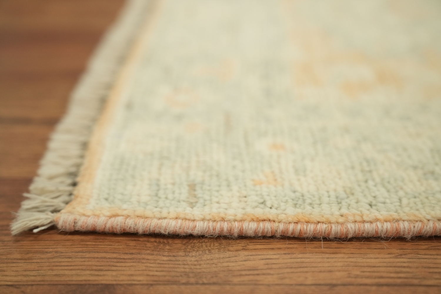 Vegetable Dye Oushak Accent Turkish Rug 2x4