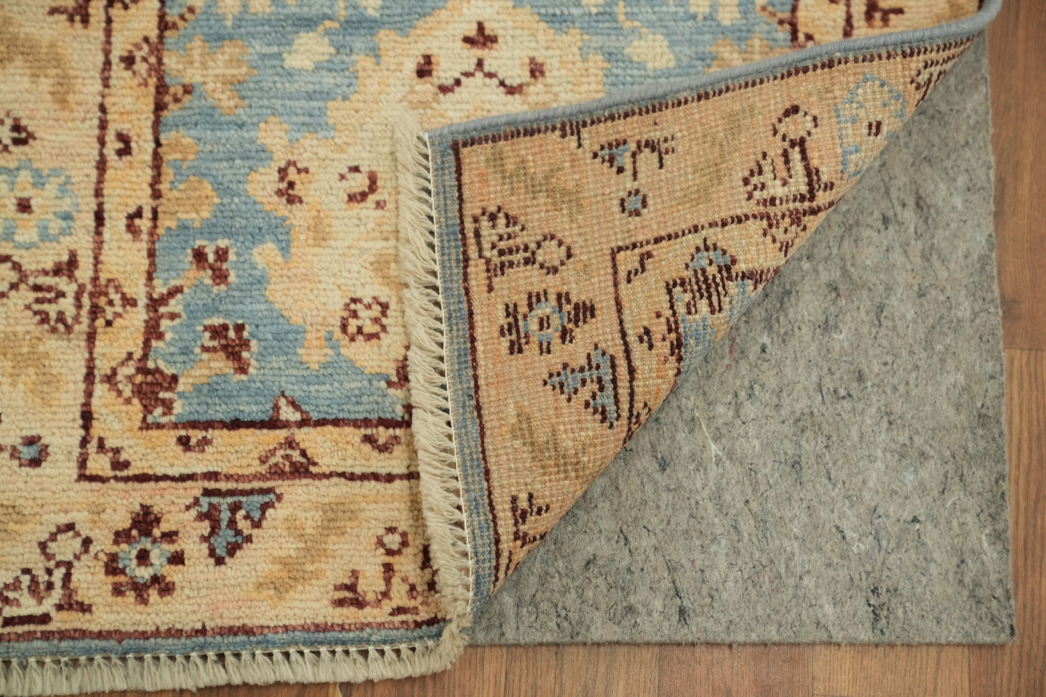 Turkish Oushak Vegetable Dye Foyer Rug 2x4