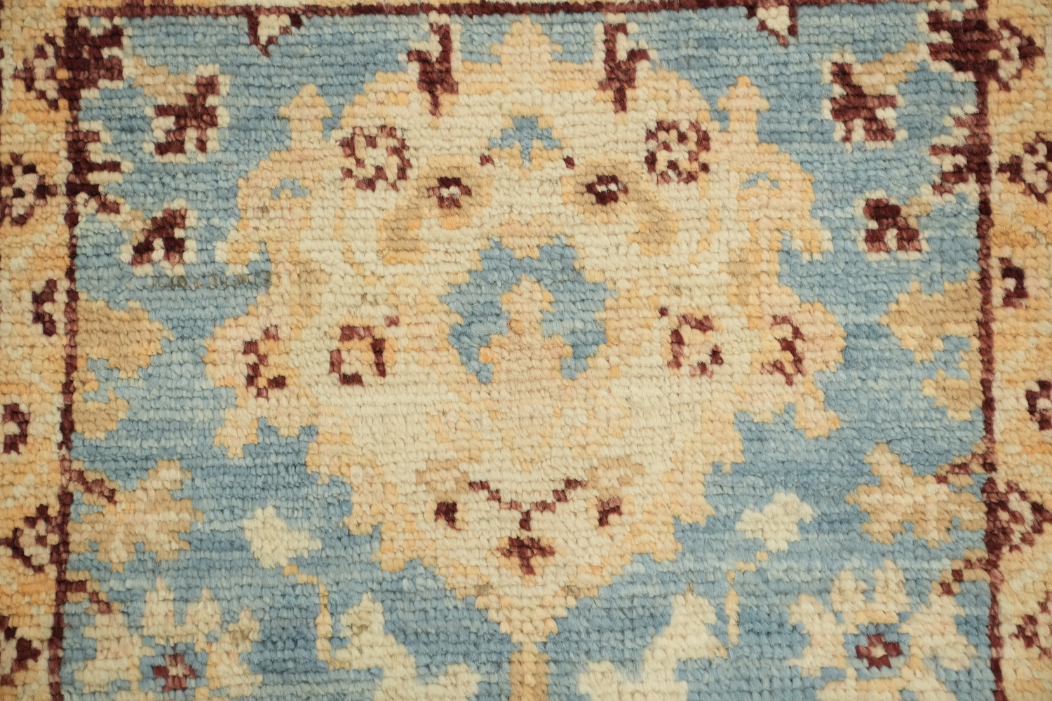 Turkish Oushak Vegetable Dye Foyer Rug 2x4