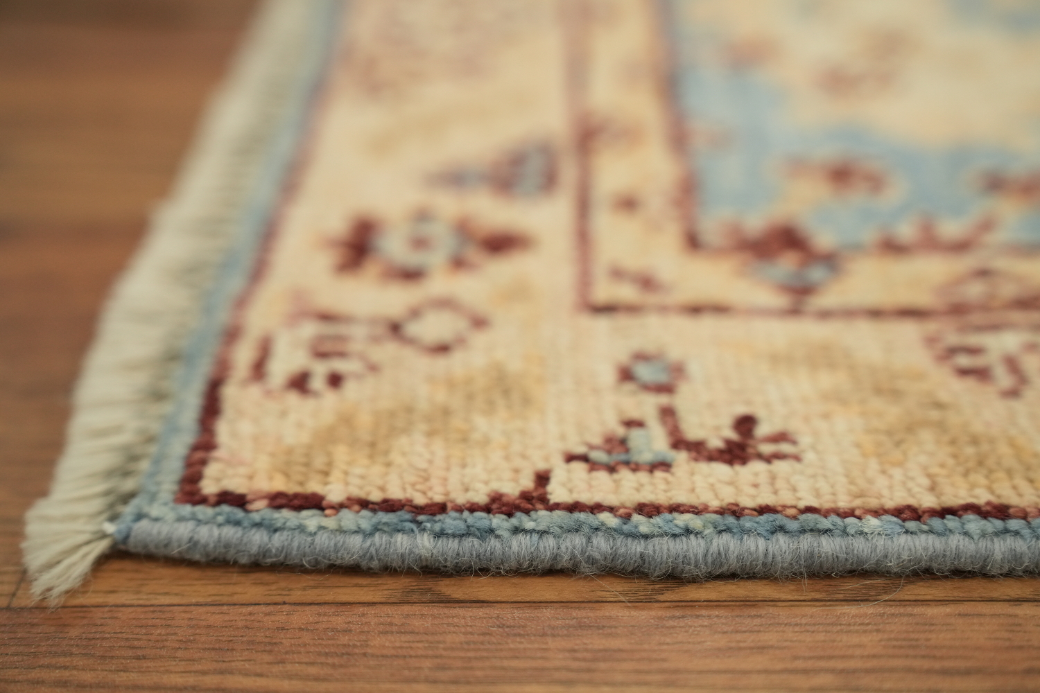Turkish Oushak Vegetable Dye Foyer Rug 2x4
