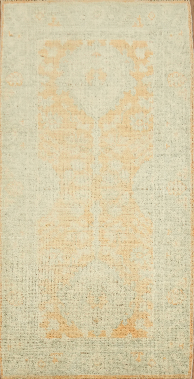 Vegetable Dye Oushak Wool Accent Rug 2x4