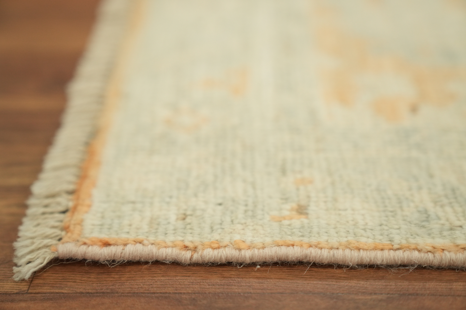 Vegetable Dye Oushak Wool Accent Rug 2x4