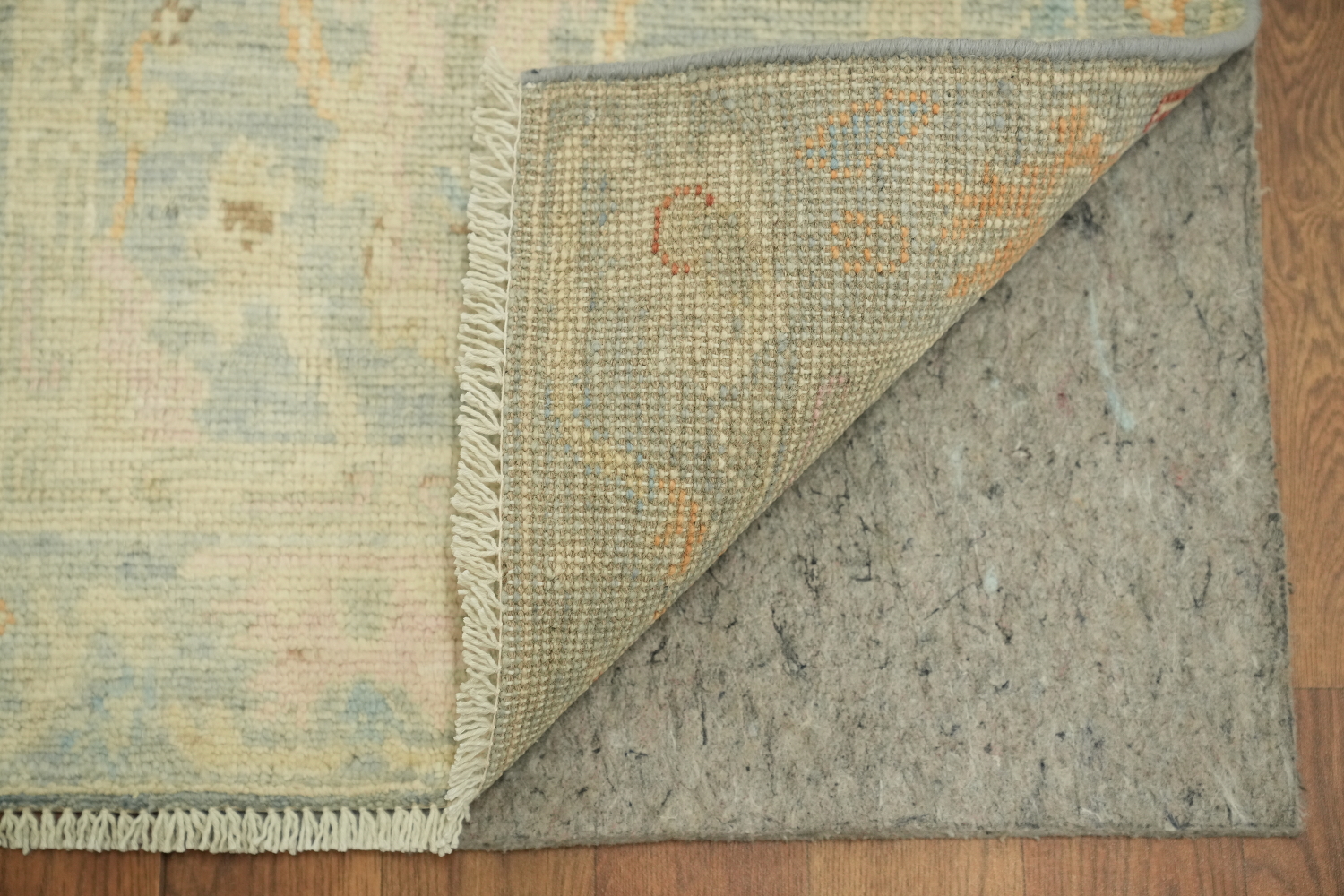 Vegetable Dye Oushak Turkish Accent Rug 2x4