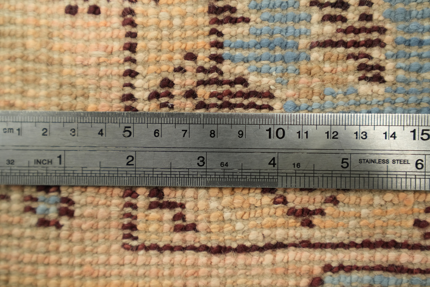 Blue Oushak Vegetable Dye Turkish Rug 2x4