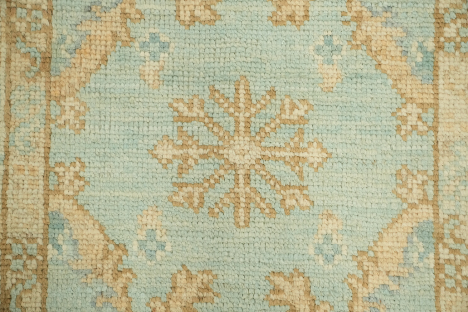 Turkish Oushak Vegetable Dye Foyer Rug 2x4