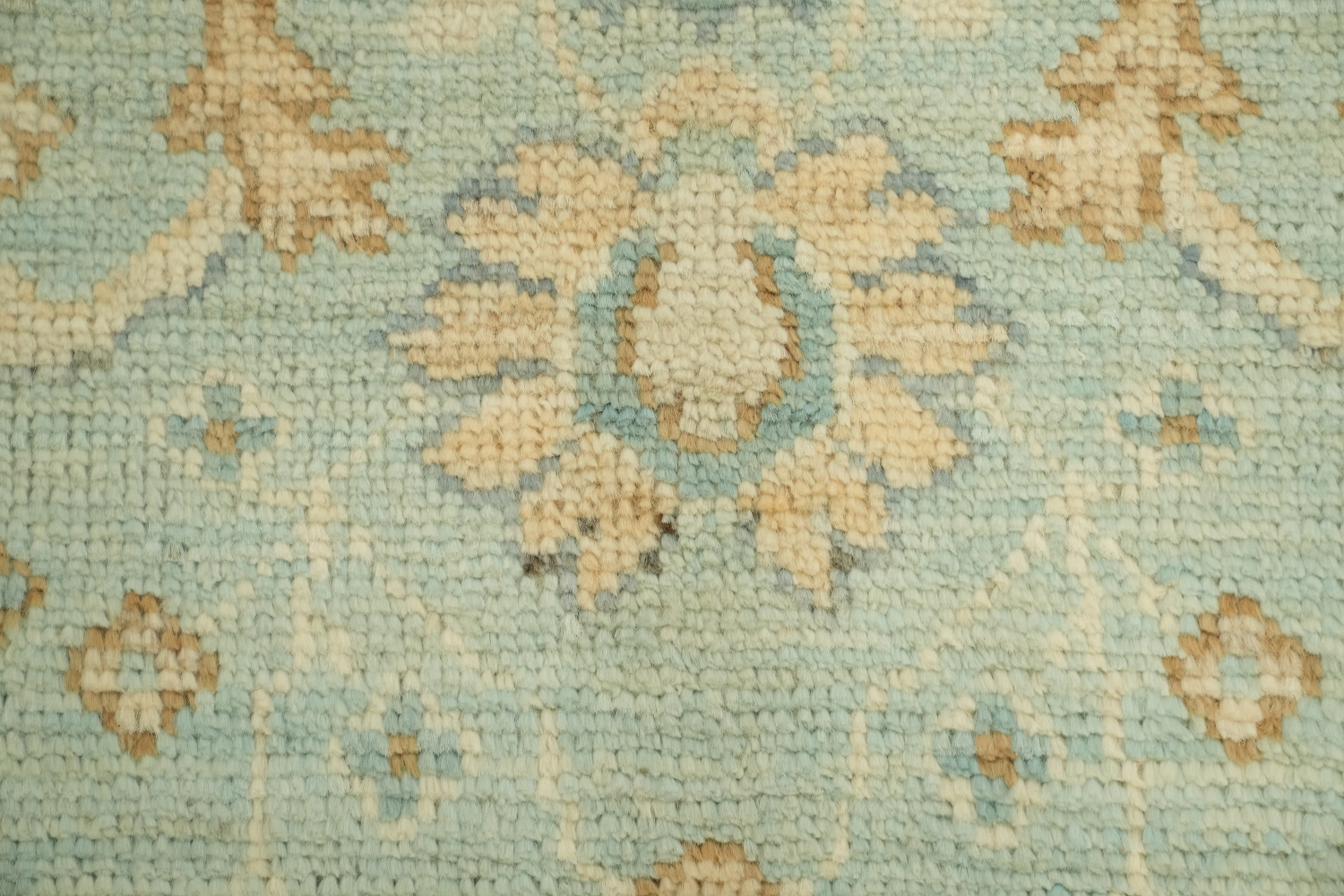Turkish Oushak Vegetable Dye Foyer Rug 2x4