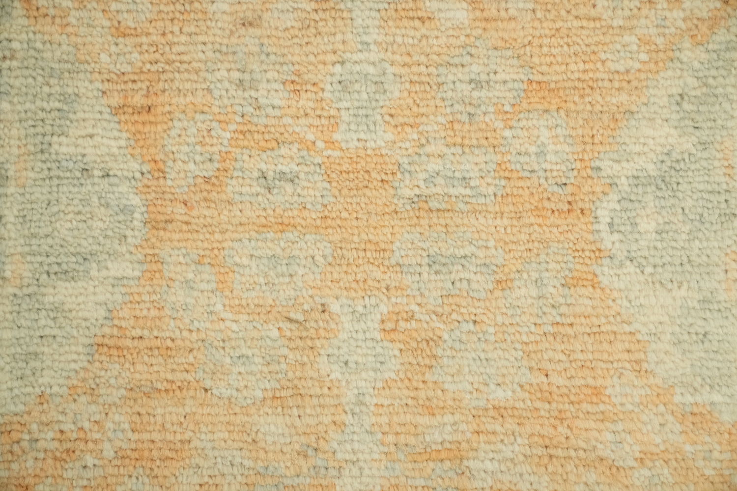 Orange Oushak Vegetable Dye Turkish Rug 2x4