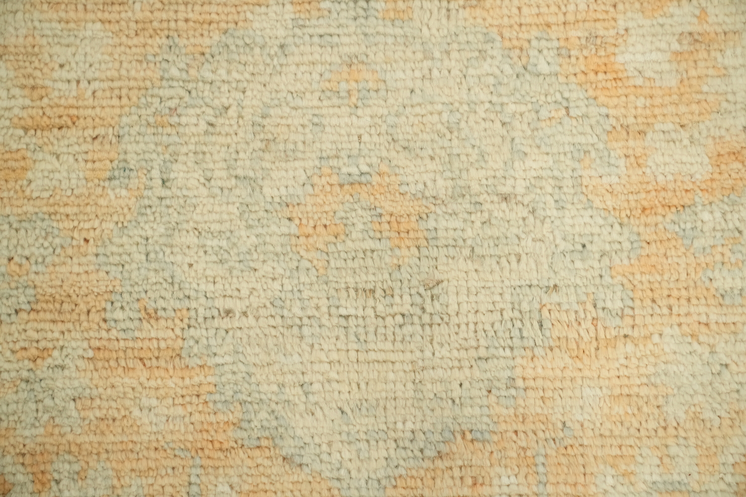 Orange Oushak Vegetable Dye Turkish Rug 2x4