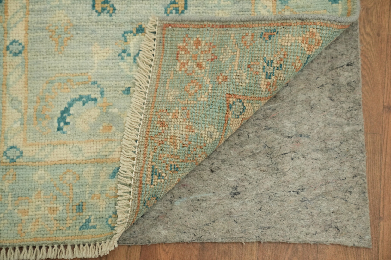 Vegetable Dye Oushak Turkish Foyer Rug 2x4
