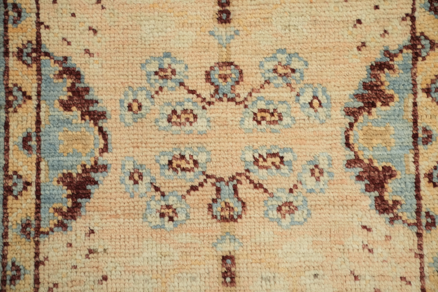Vegetable Dye Oushak Turkish Accent Rug 2x4