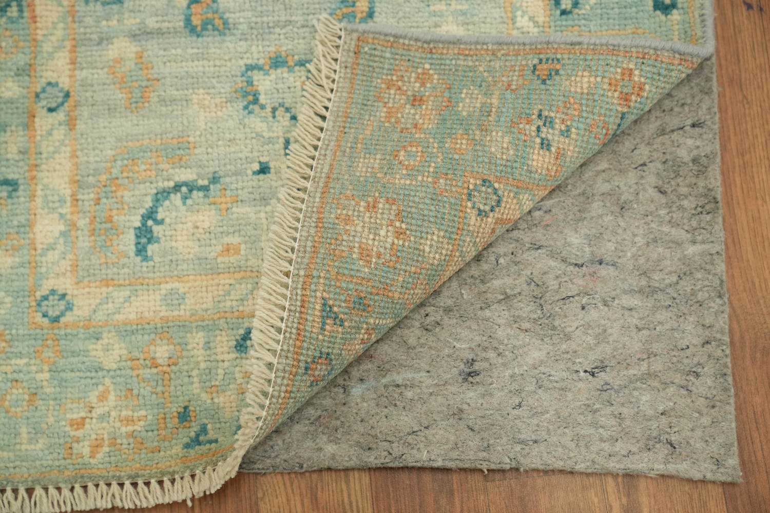 Vegetable Dye Wool Oushak Turkish Accent Rug 2x4