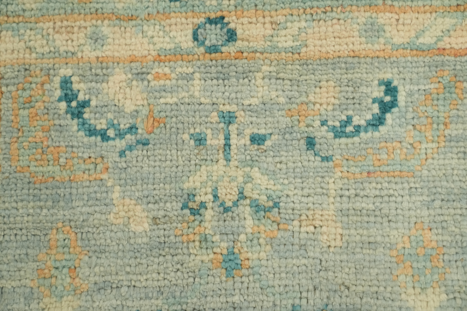Vegetable Dye Wool Oushak Turkish Accent Rug 2x4