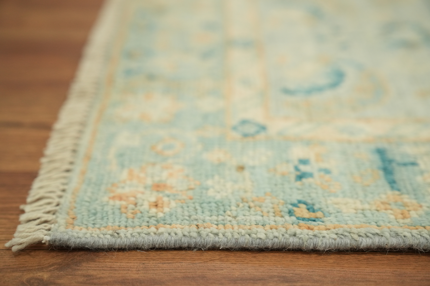 Vegetable Dye Wool Oushak Turkish Accent Rug 2x4
