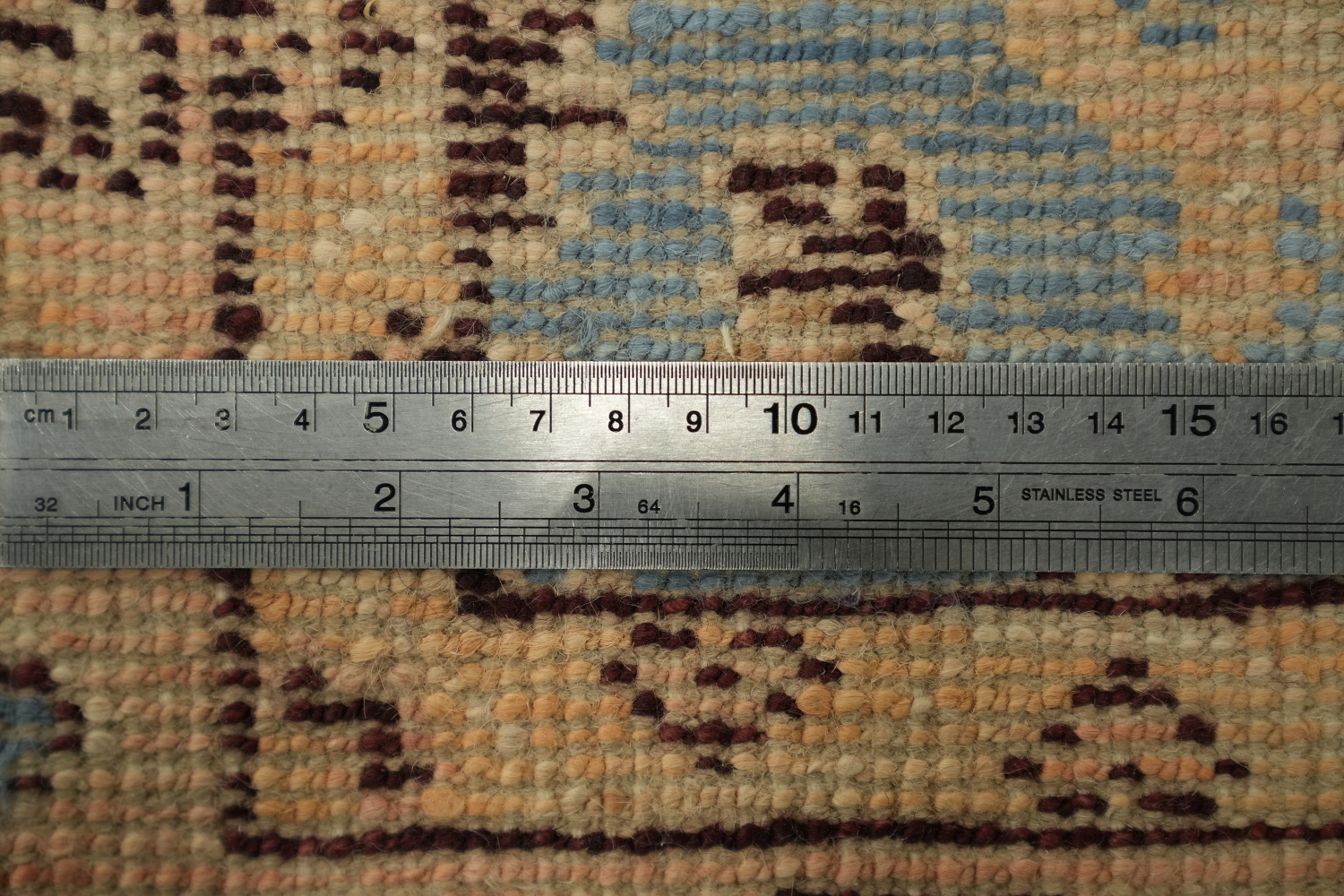 Vegetable Dye Oushak Blue Turkish Foyer Rug 2x4