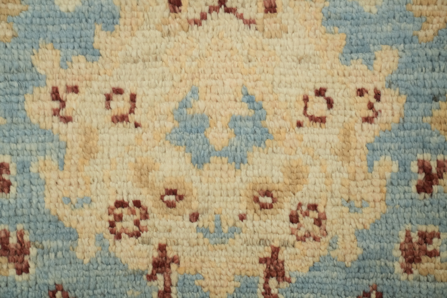Vegetable Dye Oushak Blue Turkish Foyer Rug 2x4