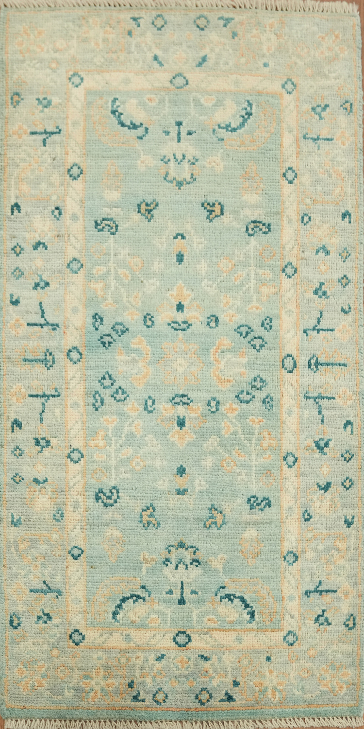 Handmade Oushak Vegetable Dye Accent Rug 2x4