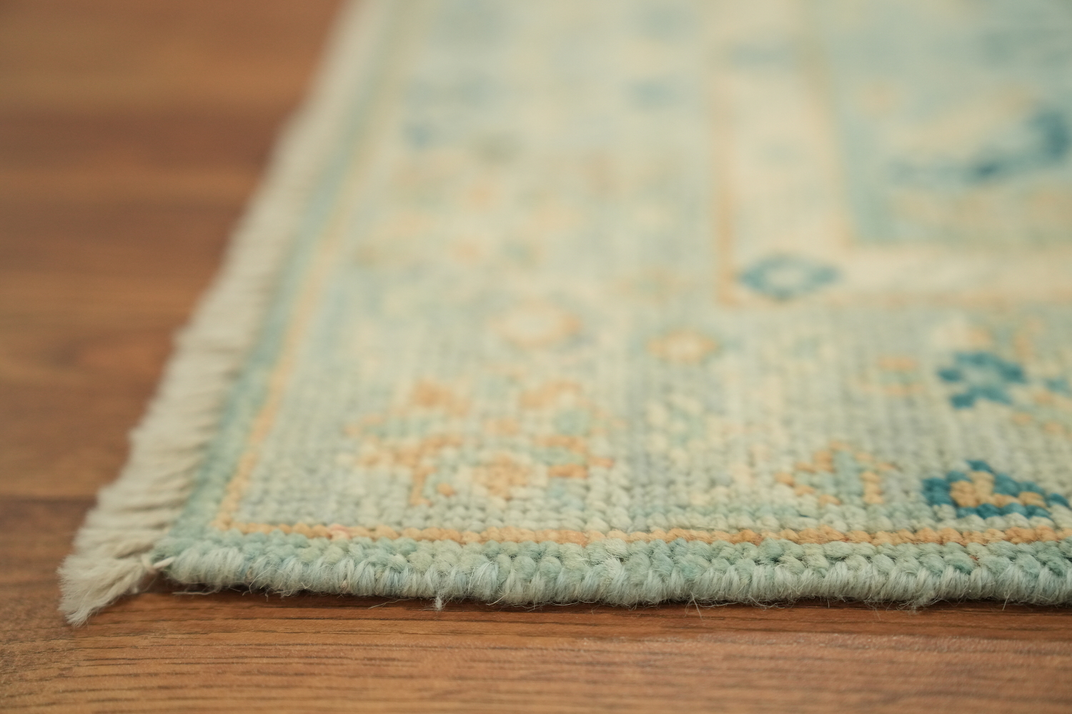 Handmade Oushak Vegetable Dye Accent Rug 2x4