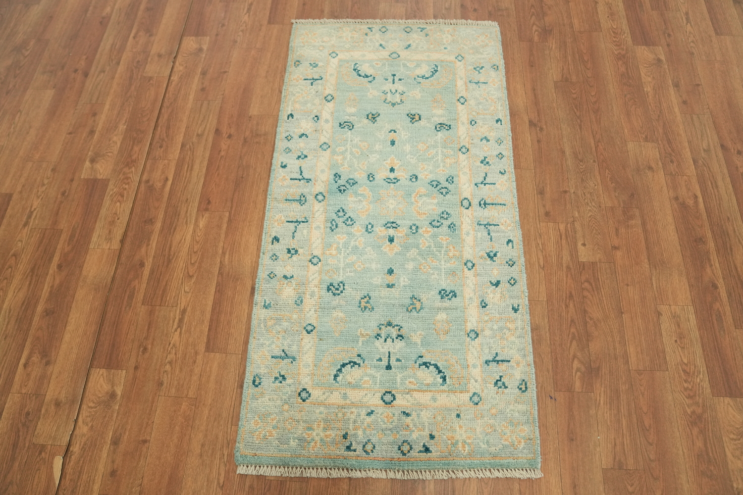 Handmade Oushak Vegetable Dye Accent Rug 2x4