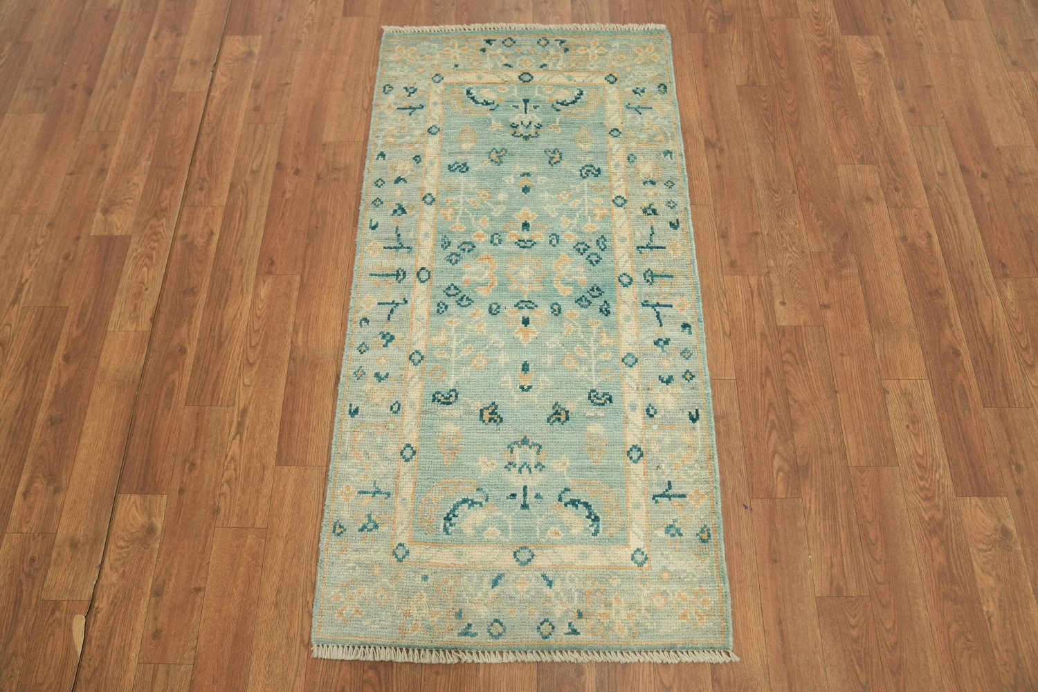 Handmade Oushak Vegetable Dye Accent Rug 2x4